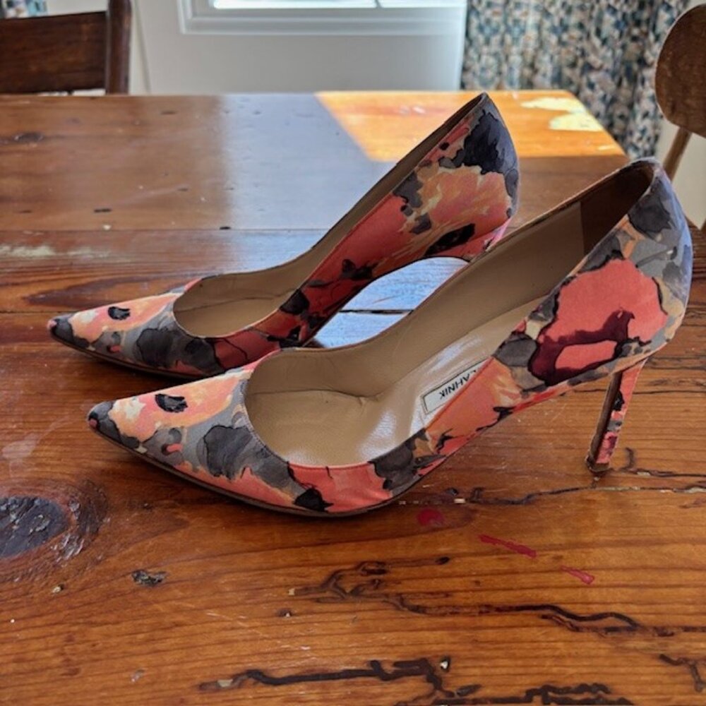Manolo Blahnik Textile Pumps
